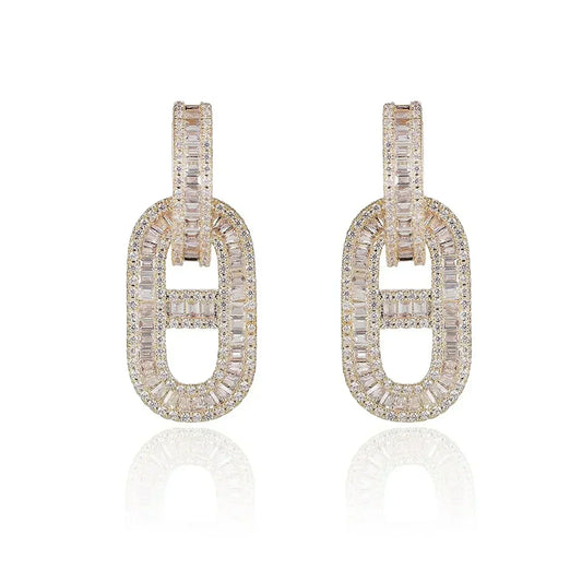 18K Diamonds Hermes Earrings